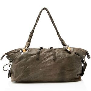 Gucci Leather Bamboo Bar Medium Tote